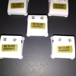 925 Silver Moissanite Earrings 