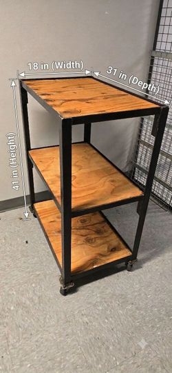 Heavy-Duty Industrial Rolling Work Cart / Utility Table (2 available)