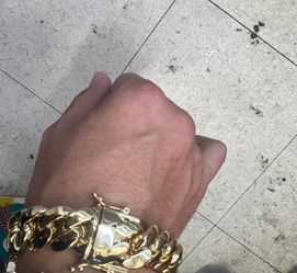Cuban link bracelet