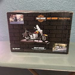 Harley Davidson TeleMania Telephone-Blue Silver