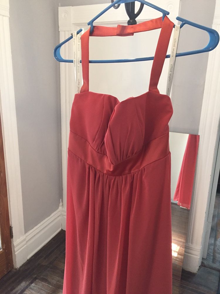 Alfred Angelo Coral Bridesmaid Dress