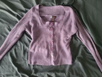 purple large  busty women's sweater
