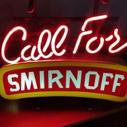 Call For Smirnoff Vintage Neon Sign