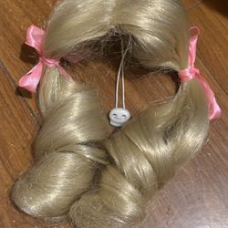 Blonde Pigtail Wig - Small/medium 