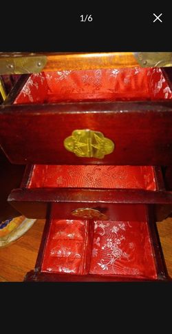 Gorgeous Antique Japanese Jewelry Box