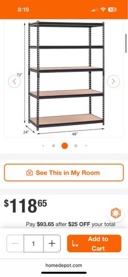 Muscle Rack 5-Shelf Heavy-Duty Storage Unit
