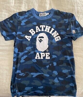 Men’s A Bathing Ape Blue Camo T-shirt 