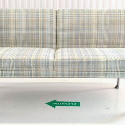New Herman Miller 2019 Tuxedo Armless Sofa By Geiger- Designed by BassamFellows - Still Available