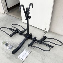 (NEW) in Box $115 Heavy-Duty (2 Bike Rack) Wobble Free Tilt Electric Bicycle Carrier 160 lbs Max, 2” Hitch
