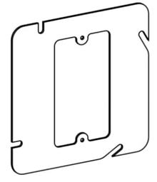 FLAT, 4-11/16” SQUARE (5S) 1-GANG DEVICE RING