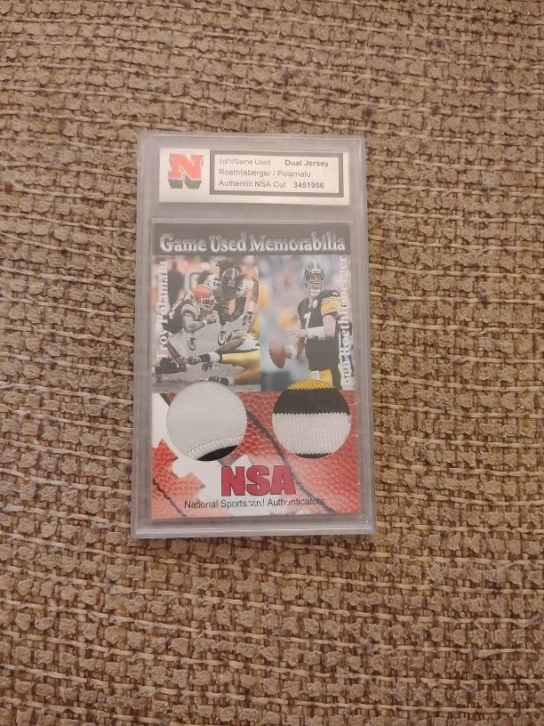 Dual Jersey Ben Roethlisberger And Troy Polamalu