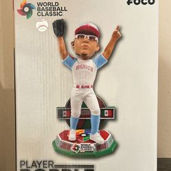 NEW! JULIO URIAS MEXICO 2023 WBC ALTERNATE UNIFORM BOBBLEHEAD FOCO