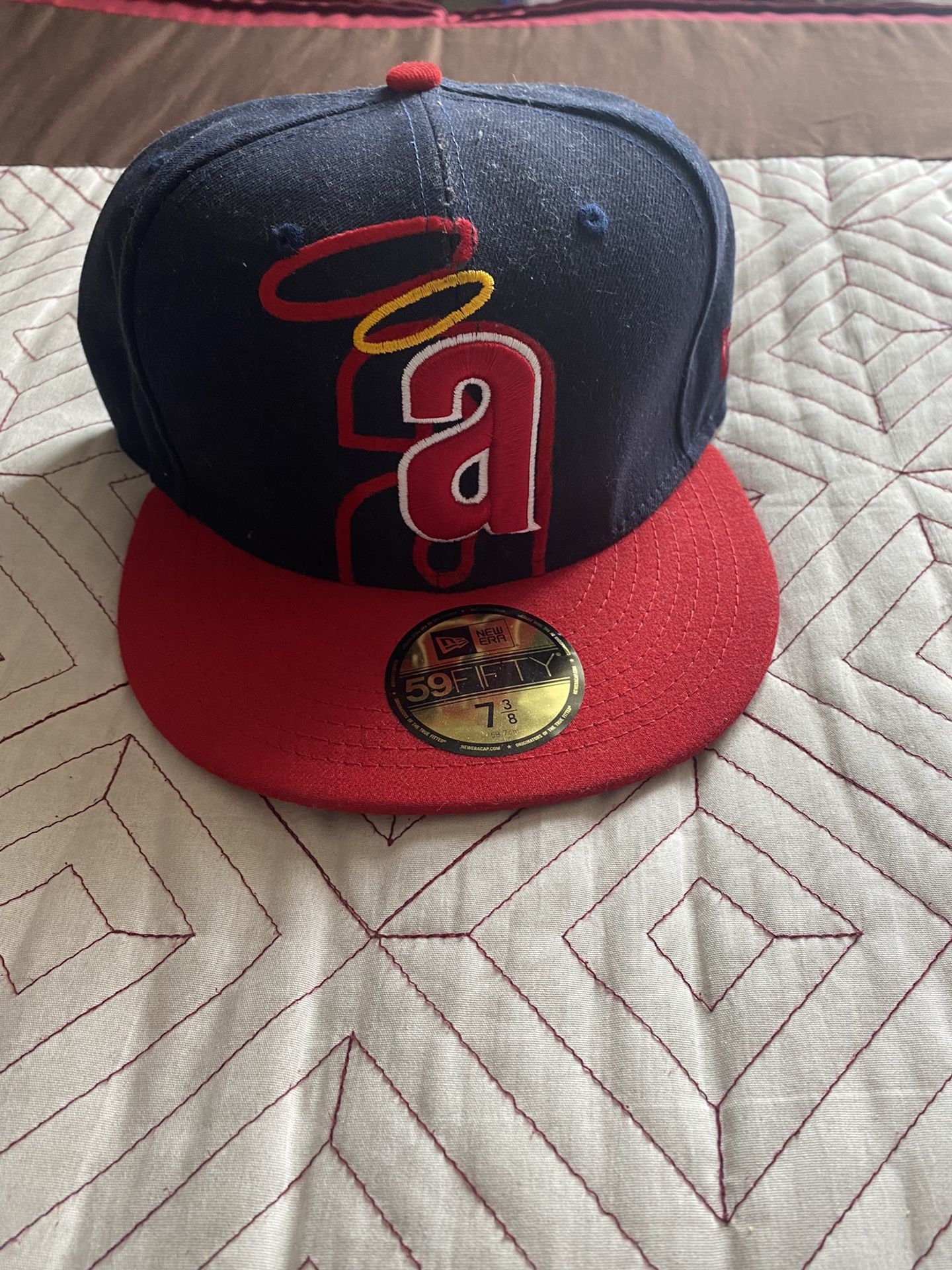 New Era Hat Angels Size 7 3/8