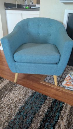 Teal accent chair 30" x 30"