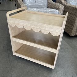 House of Happy Scallop Art Cart , Natural