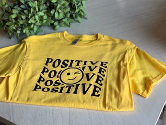 Gildan Yellow Positive Graphic T-Shirt