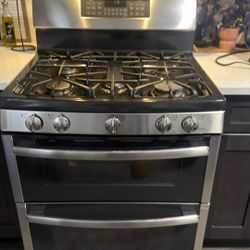 ge stainless steel doble oven Gas stove