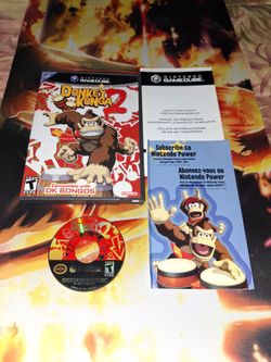 NINTENDO GAMECUBE DONKEY KONGA 2...VERY GOOD CONDITION...ADULT OWNED AND KEPT IN A SMOKE FREE HOME...$35 OBO...