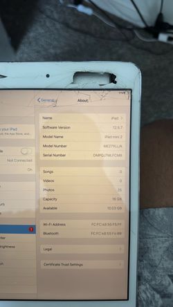 Apple iPad Mini 2 16GB Cracked Screen
