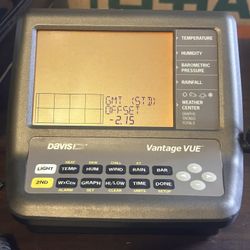 Davis Vantage Vue Wireless Console/Receiver 6351 Powers On Broken Antenna, AS IS