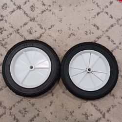 Mower Wheel Replaces Oregon 72-110 10''x1.75'' Ribbed Tread, Lawnmower 10 Inch Replaces for Oregon 72-110 Hand Trucks Utility Carts 10x175, 2 Pack