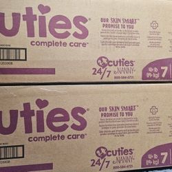 Diapers Size 7, 80 diapers per box. $30 for two boxes