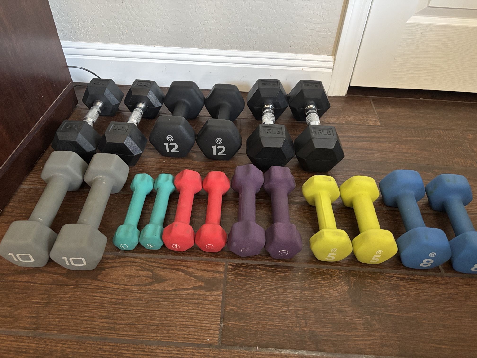Weight Set - 2lbs Up To 15 Lbs