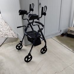 Like New Stand and sit Walker, Clean Wheels, Good Brakes