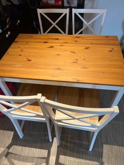 IKEA dining table and chair for sale