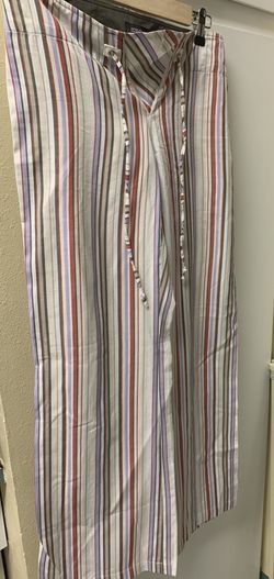 Ideology colorful striped wide-leg pants (size 4)