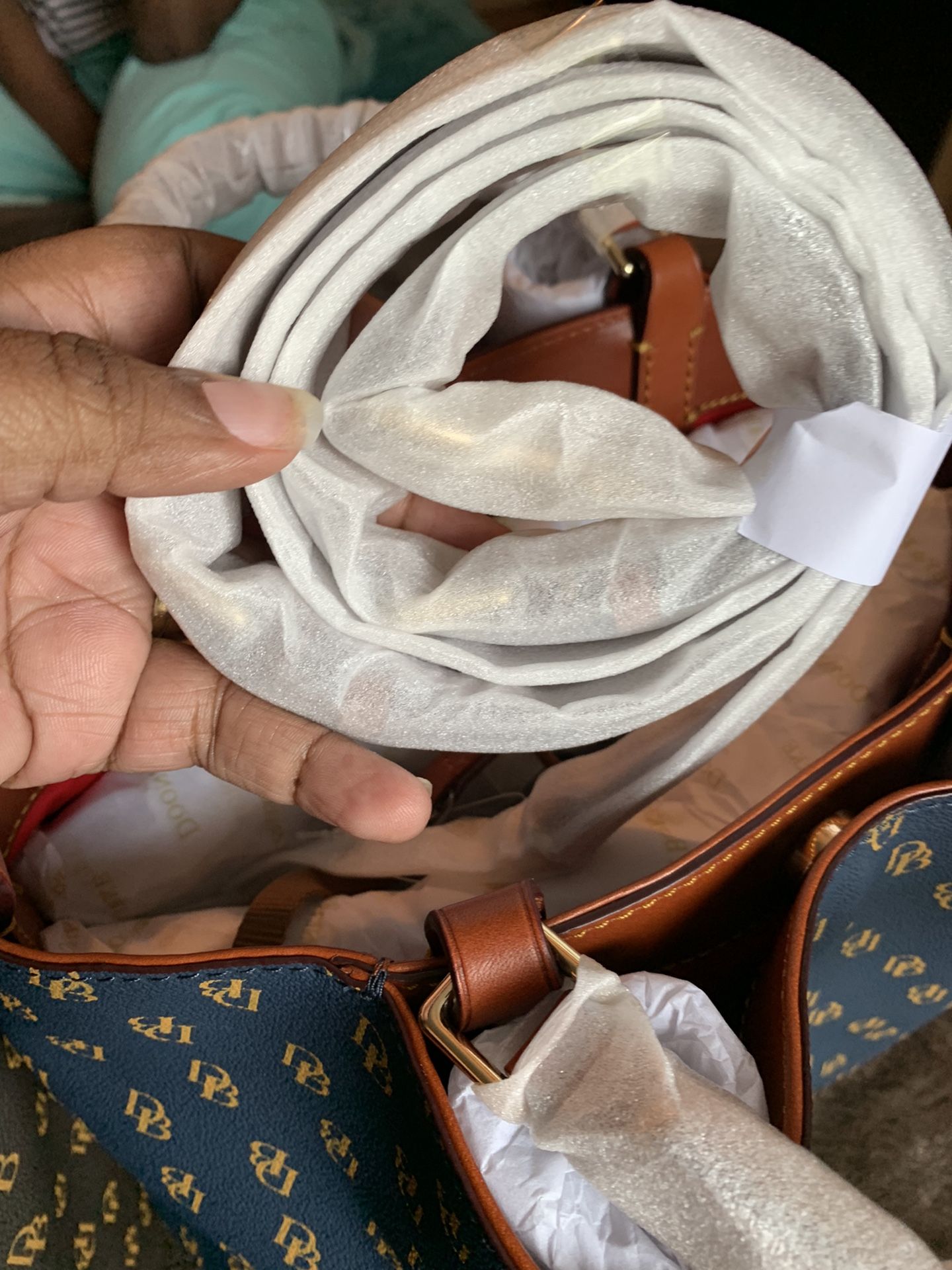 Dooney & Bourke Blue Brenna Handbag