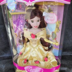 Disney Princess Belle 16” Porcelain Keepsake Doll 2001 The Brass Key Inc.