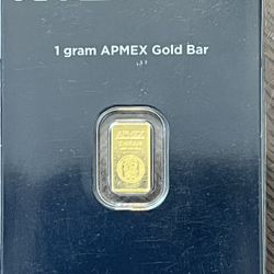 1 Gram Gold APMEX  24Kt.  .9999 Pure Gold In TEP