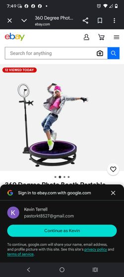 360 Degree Photo Booth Portable Automatic Rotating Selfie