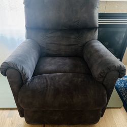 Blue Motorized Rocking Recliner