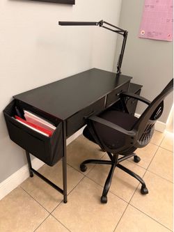 Computer desk and chair