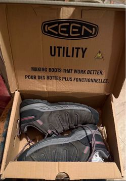 Keen Womens Steel-Toe Hiker Shoes Sz 8