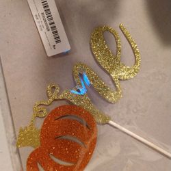 Pumpkin Cake Topper Birthday