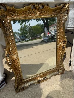 Gold  frame mirror