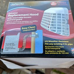 Universal Replacement Hood For Dryer Hose. 4 In