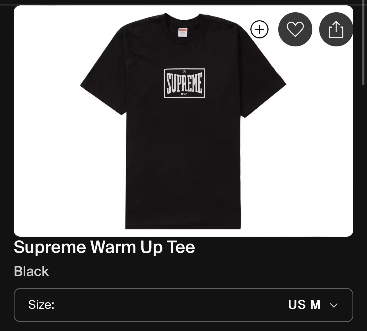 Supreme Warm Up Tee