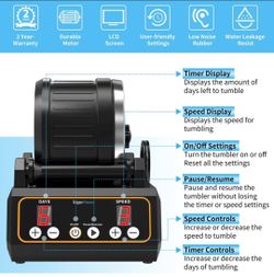 Professional Rock Polisher Tumbler