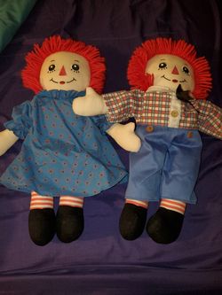 Raggedy Ann & Andy dolls