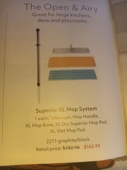 Norwex Superior extra large Mop System