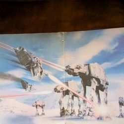Star Wars Middle Calander Poster Vintage Original 