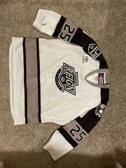 Game Worn & Player Signed 10year Anniversary Ontario Reign Hockey Jersey