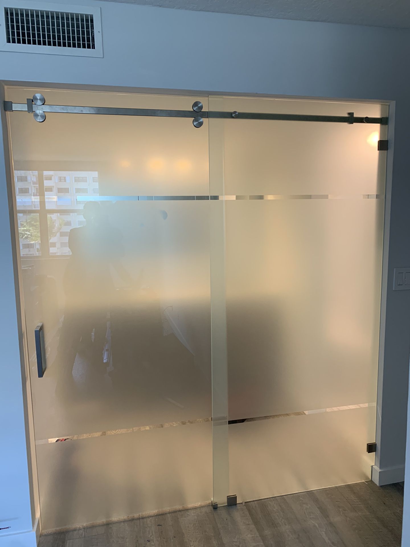 Shower Doors Enclosure 3/8 Clear Temper Glass Sliding , Swing Door