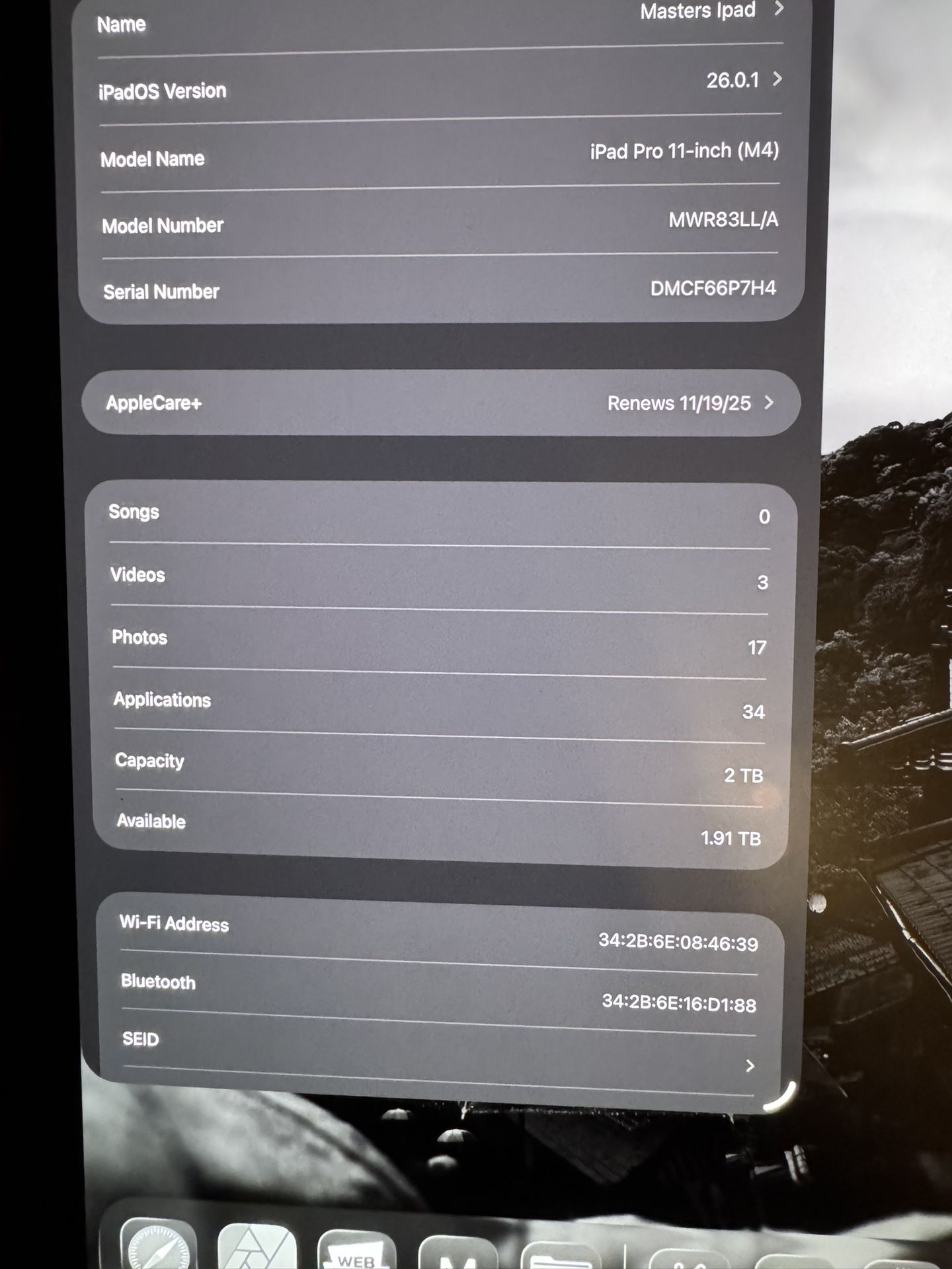 iPad Pro 11 Inch M4 2TB