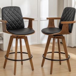 Corrigan studios Sitaram Swivel Bar Stools (Set of 2)