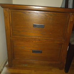 Ashley Furniture mission style legal size file cabinet